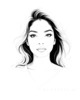 Minimalist Portrait of a Woman's Dreamy Eyes Art Print