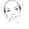 Minimalist Portrait of a Woman's Dreamy Eyes Art Print