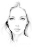 Minimalist Portrait of a Woman's Dreamy Eyes Art Print