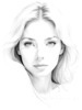Minimalist Portrait of a Woman's Dreamy Eyes Art Print