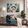 Dreamy Ragdoll Cat Living Room Demo