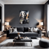Elegant Victorian Goth Living Room Demo