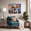 Energetic Beagle Hound Living Room Demo