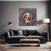 Energetic Beagle Hound Living Room Demo