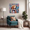Energetic Beagle Hound Living Room Demo