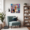 Energetic Beagle Hound Living Room Demo