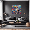 Energetic Beagle Hound Living Room Demo