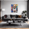 Energetic Beagle Hound Living Room Demo