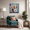 Energetic Beagle Hound Living Room Demo