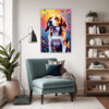 Energetic Beagle Hound Living Room Demo