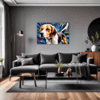 Energetic Beagle Hound Living Room Demo