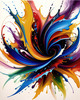 Color Field Abstract Art Ethereal Exploration of Color