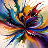 Color Field Abstract Art Ethereal Exploration of Color