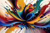 Color Field Abstract Art Ethereal Exploration of Color