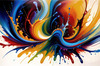 Color Field Abstract Art Ethereal Exploration of Color
