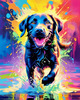 Artistic Expressive Labrador Retriever Face Art Print