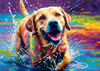 Artistic Expressive Labrador Retriever Face Art Print