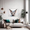 Expressive Sphynx Cat Living Room Demo