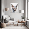 Expressive Sphynx Cat Living Room Demo