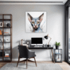 Expressive Sphynx Cat Office Demo