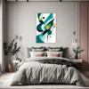 Flowing Rhythm Abstract Bedroom Demo