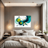 Flowing Rhythm Abstract Bedroom Demo