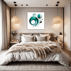 Flowing Rhythm Abstract Bedroom Demo