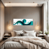 Flowing Rhythm Abstract Bedroom Demo