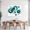 Flowing Rhythm Abstract Dining Room Demo