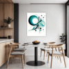 Flowing Rhythm Abstract Dining Room Demo