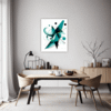 Flowing Rhythm Abstract Dining Room Demo