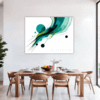 Flowing Rhythm Abstract Dining Room Demo