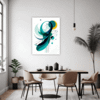 Flowing Rhythm Abstract Dining Room Demo