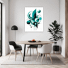 Flowing Rhythm Abstract Dining Room Demo