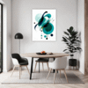 Flowing Rhythm Abstract Dining Room Demo
