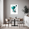 Flowing Rhythm Abstract Dining Room Demo
