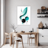 Flowing Rhythm Abstract Dining Room Demo