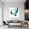 Flowing Rhythm Abstract Dining Room Demo