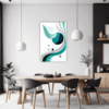 Flowing Rhythm Abstract Dining Room Demo