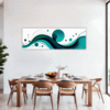 Flowing Rhythm Abstract Dining Room Demo