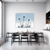 Fluffy Dandelion Puff Dining Room Demo