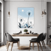 Fluffy Dandelion Puff Dining Room Demo