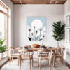 Fluffy Dandelion Puff Dining Room Demo