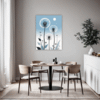 Fluffy Dandelion Puff Dining Room Demo