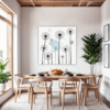 Fluffy Dandelion Puff Dining Room Demo