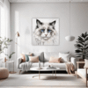 Fluffy Ragdoll Cat Living Room Demo