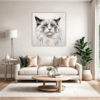 Fluffy Ragdoll Cat Living Room Demo