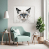 Fluffy Ragdoll Cat Living Room Demo