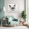 Fluffy Ragdoll Cat Living Room Demo