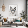 Fluffy Ragdoll Cat Living Room Demo
